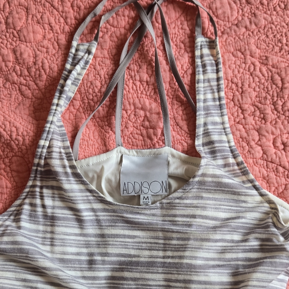 Striped Sleeveless Dress